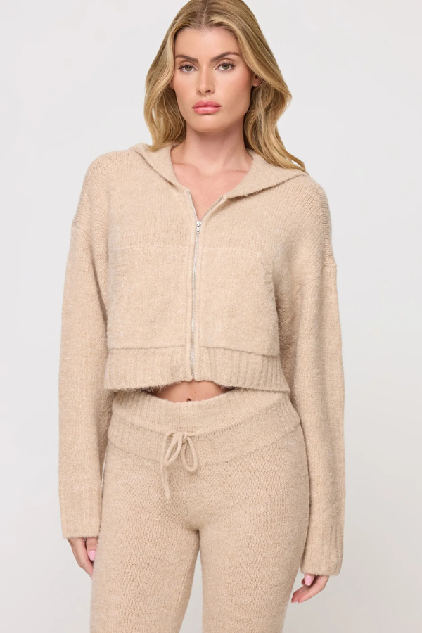 LSPACE - JETSET HOODIE HEATHER OATMEAL