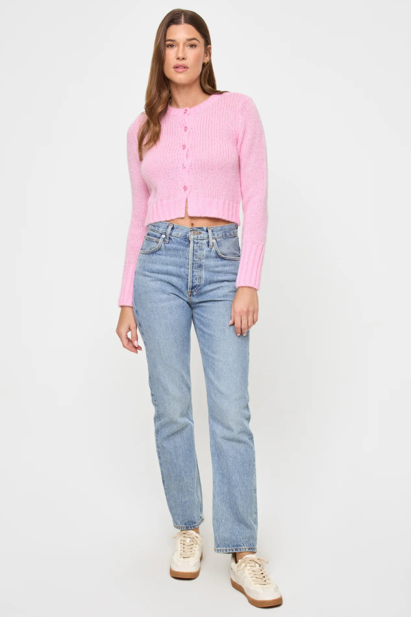 LSPACE - BRYNN CARDIGAN ROSEWATER