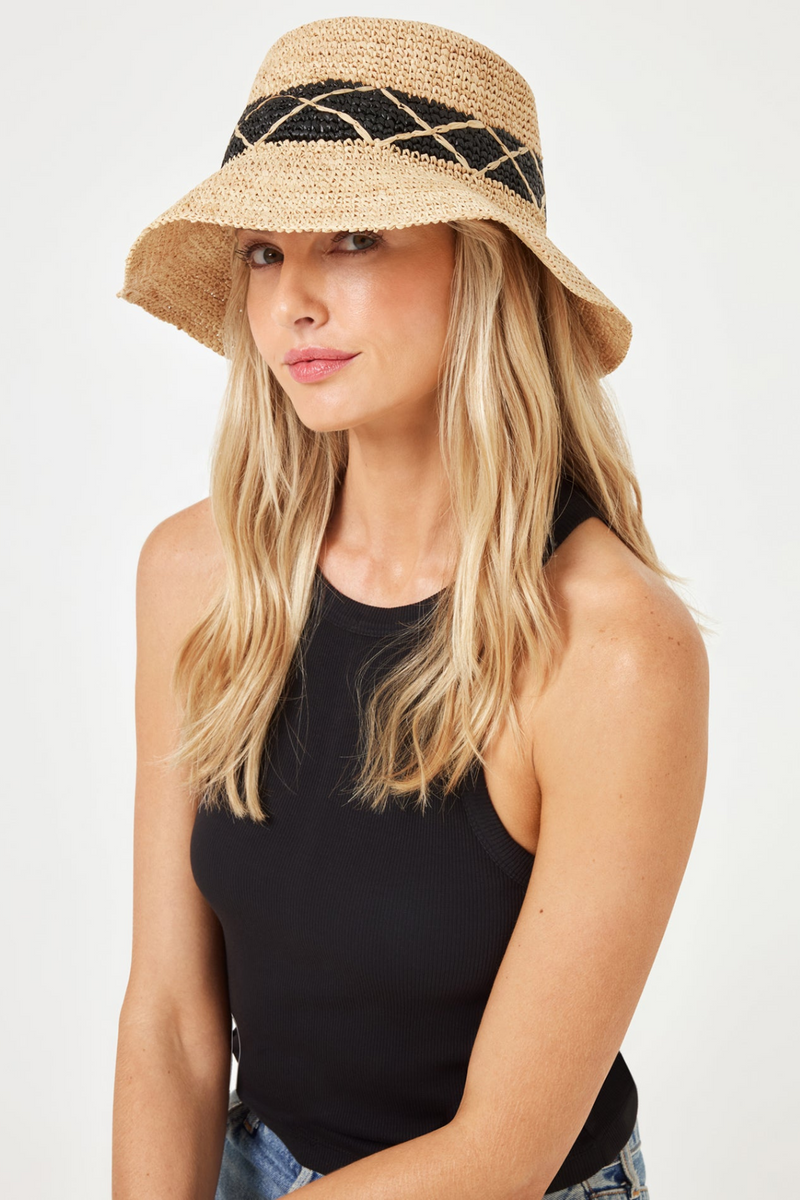 LSPACE - MONTAUK BUCKET HAT NATURAL