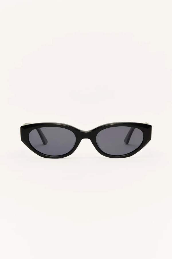 Z SUPPLY -  HEATWAVE POLARIZED SUNGLASSES POLISH BLACK GREY