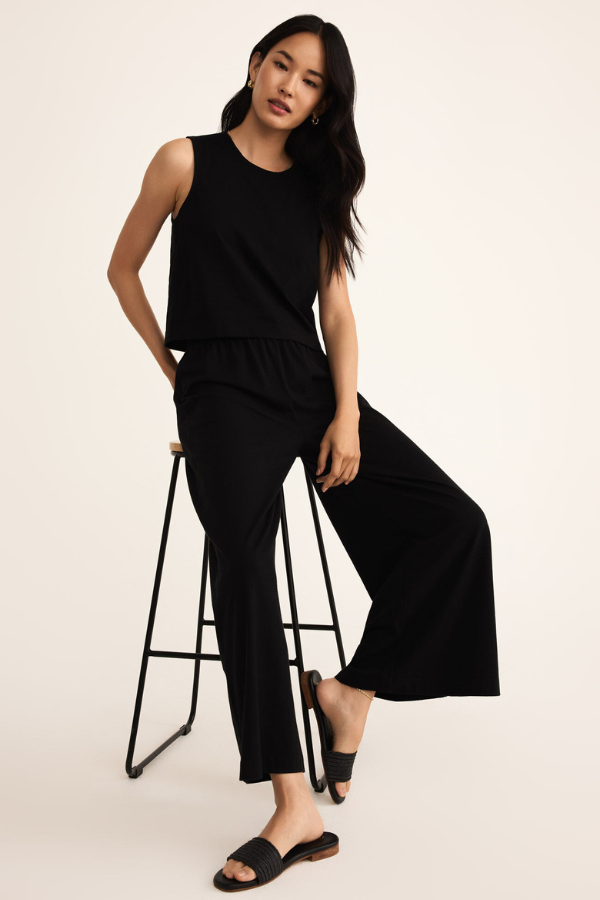 Z SUPPLY - SCOUT JERSEY PANT TRUE BLACK