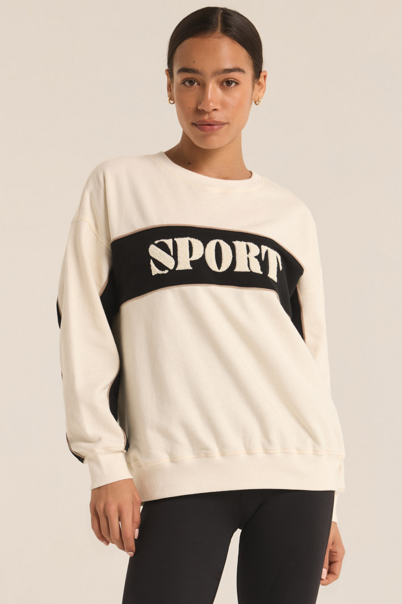 Z SUPPLY - SPORT SWEATSHIRT SANDSTONE