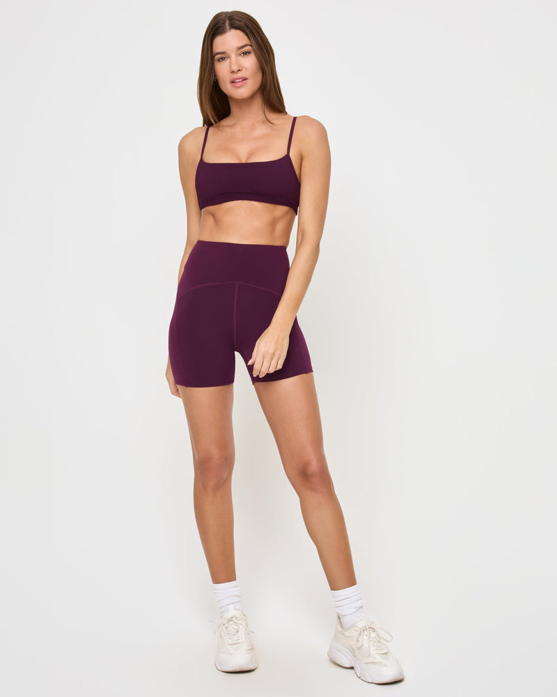 LSPACE - STRIDE BRA PLUM