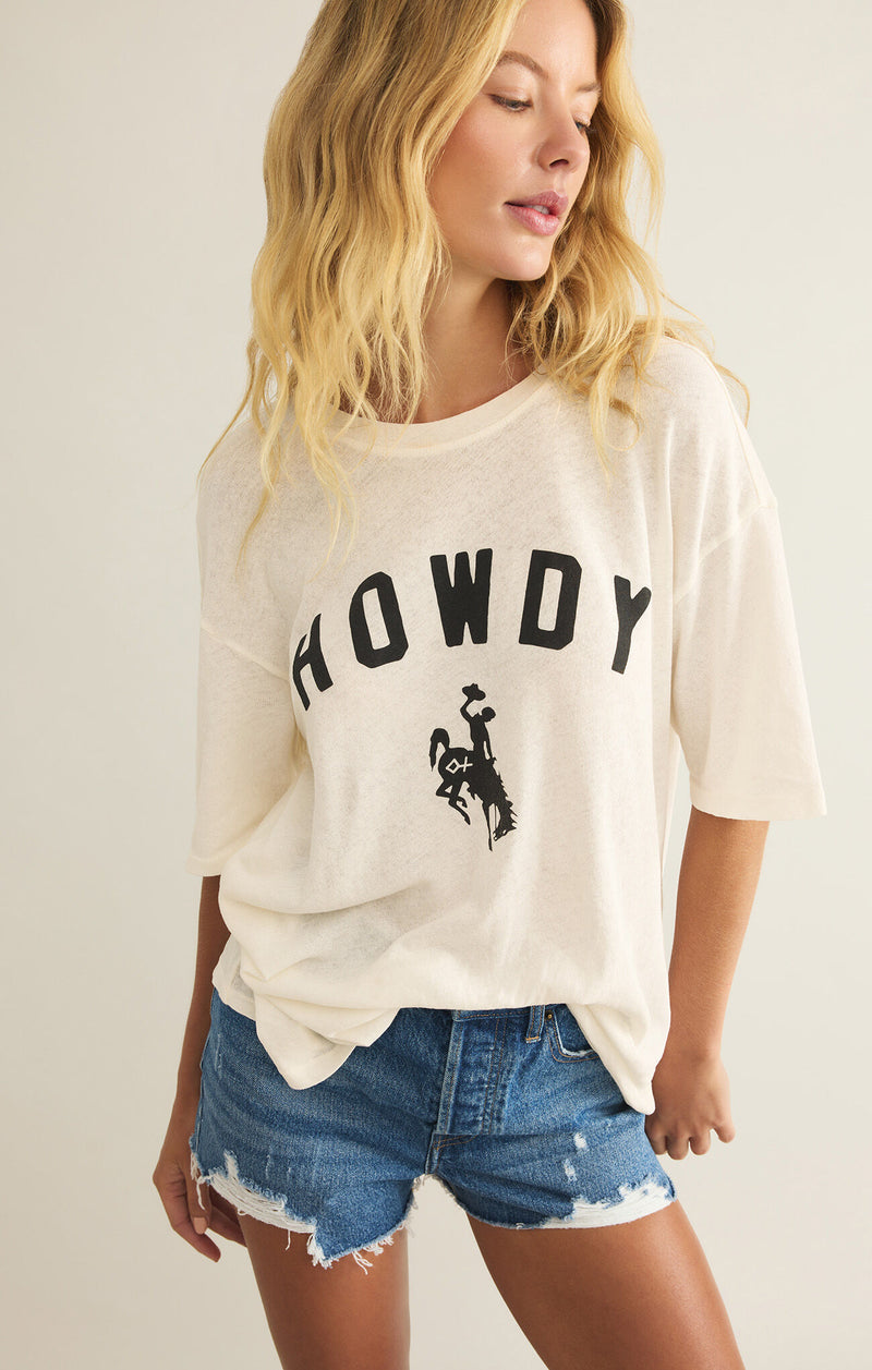 Z SUPPLY - HOWDY SO CAL OVERSIZED TEE SEA SALT