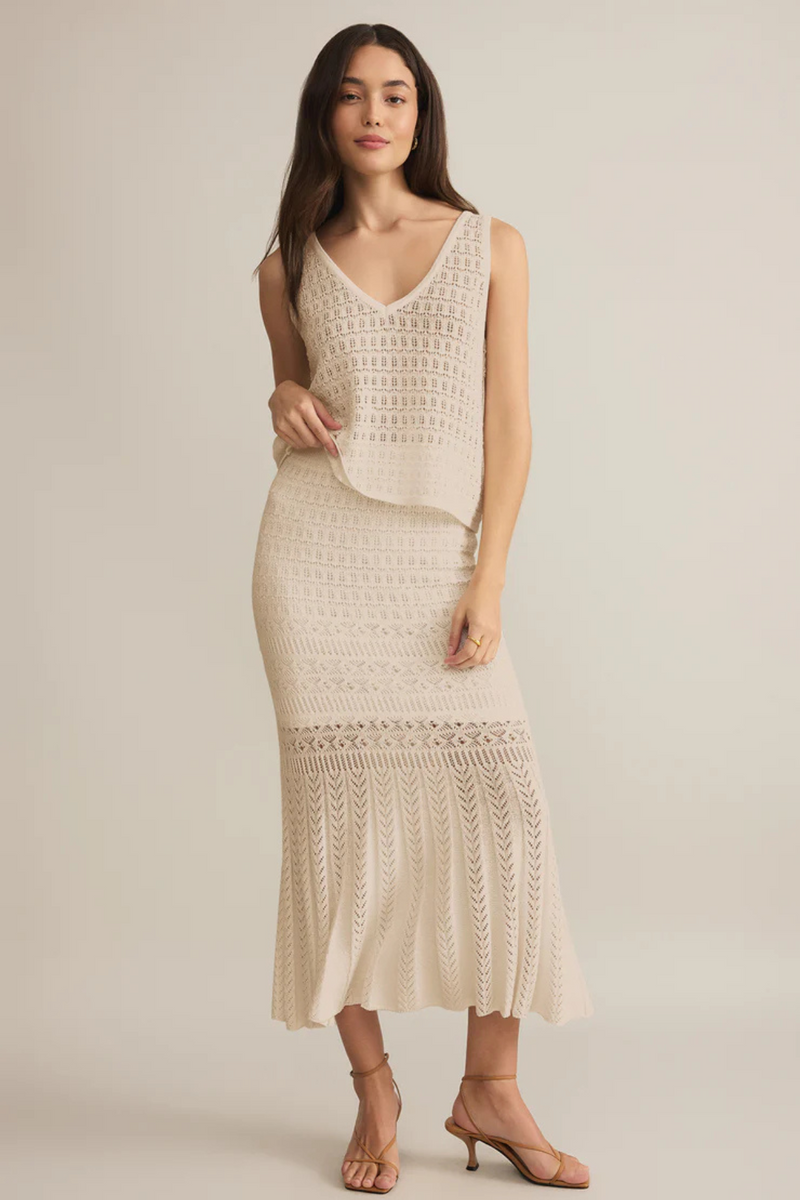 Z SUPPLY - SORIA CROCHET SKIRT SEA SALT