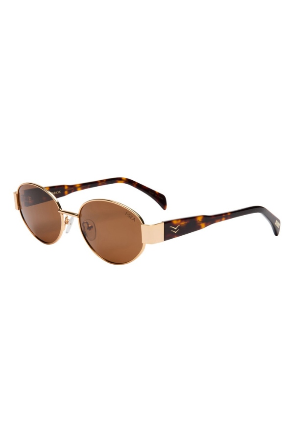 I-SEA - LENNOX SUNGLASSES GOLD BROWN