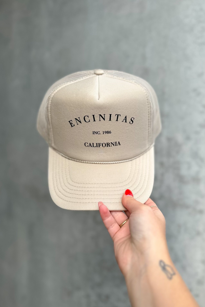 NFM - HOMETOWN TRUCKER HAT ENCINITAS SAND