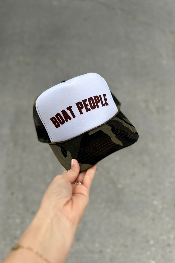 NFM - BOAT PEOPLE TRUCKER HAT CAMO