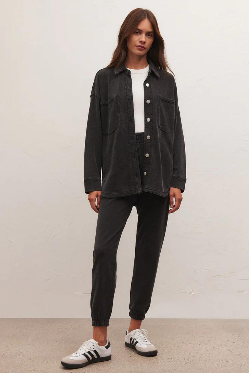 【極上品!!】70s ヴィンテージ ツイード × ニット ワークブルゾン 50s Z SUPPLY - ALL DAY KNIT DENIM JACKET VINTAGE BLACK
