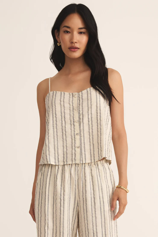 Z SUPPLY - SAVOY STRIPE TANK SEA SALT