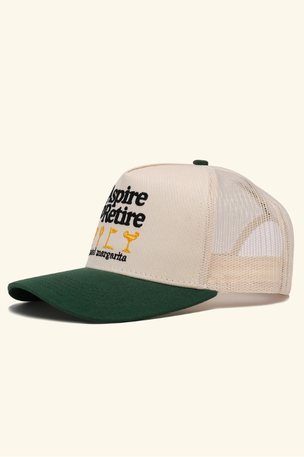 MOTEL MARGARITA - ASPIRE TWO-TONE TRUCKER HAT BONE FOREST