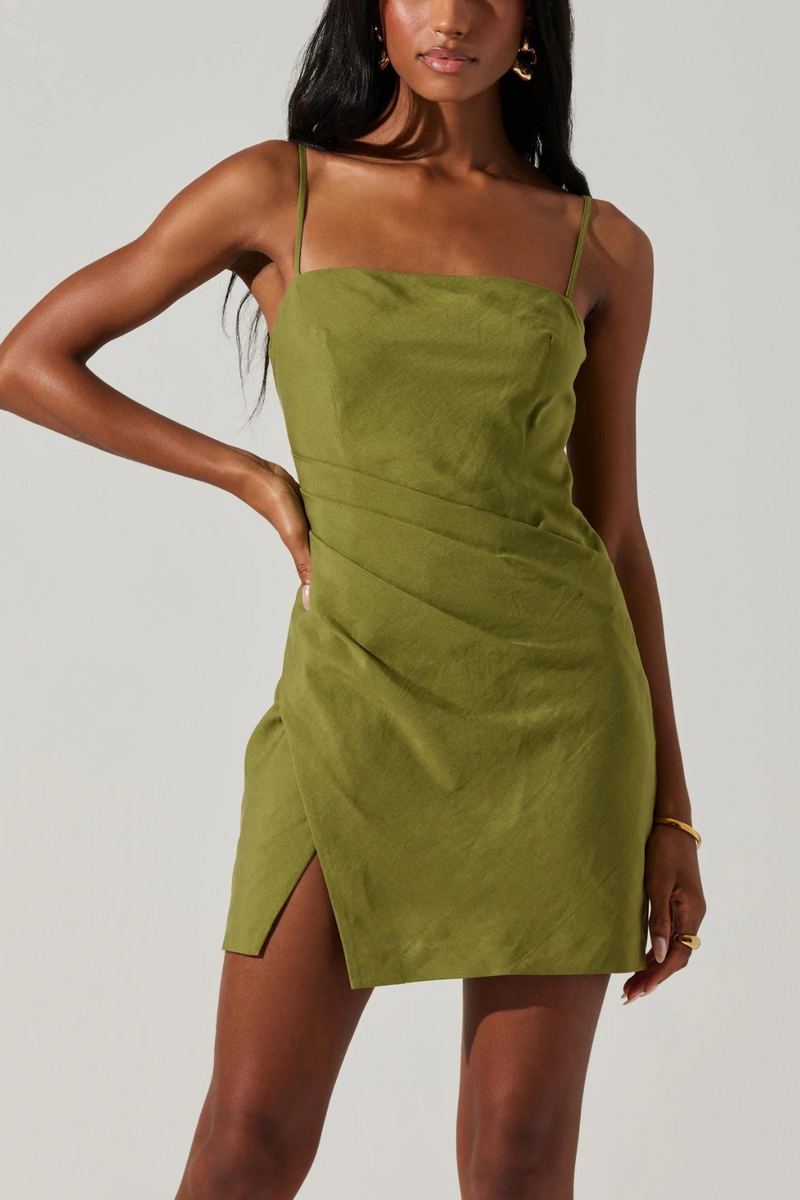 ASTR THE LABEL - ISADORA DRAPED MINI DRESS