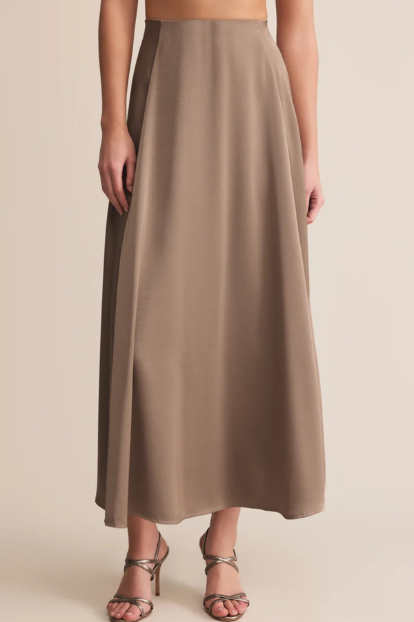 Z SUPPLY - NORTHPOINTE SATIN MIDI SKIRT MOONLIGHT