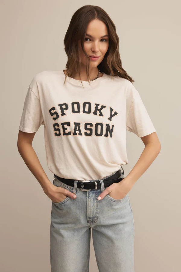 Z SUPPLY - SPOOKY SEASON BOYFRIEND TEE VANILLA ICE