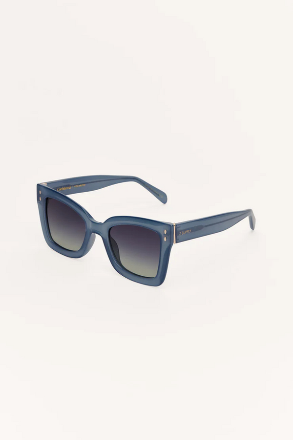 Z SUPPLY - CONFIDENTIAL POLARIZED SUNGLASSES DARK INDIGO