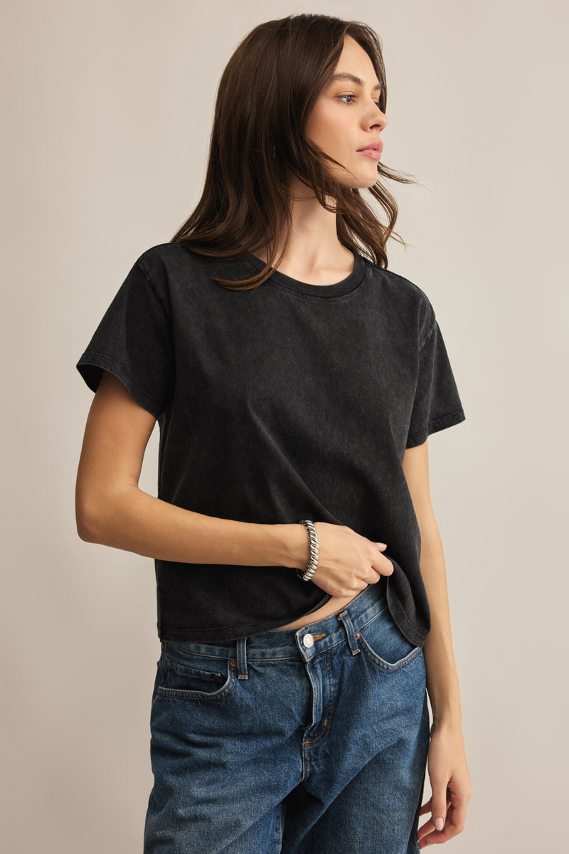 Z SUPPLY - GO TO WASHED TEE BLACK