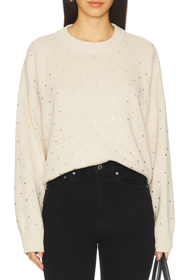 PISTOLA - STEPH CREW NECK SWEATER CRYSTAL MINK