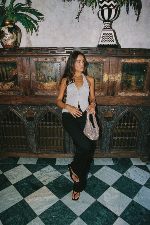 LSPACE - CALLIE HALTER METTALIC SILVER