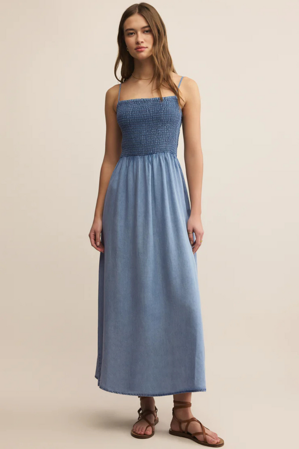 Z SUPPLY - BAYSIDE CHAMBRAY MAXI DRESS