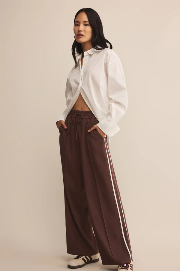 Z SUPPLY - SAUNDER TRACK PANT SANDALWOOD