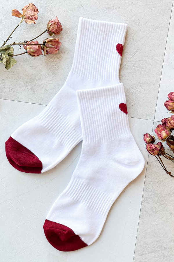 NFM - HEART SOCKS BORDEAUX