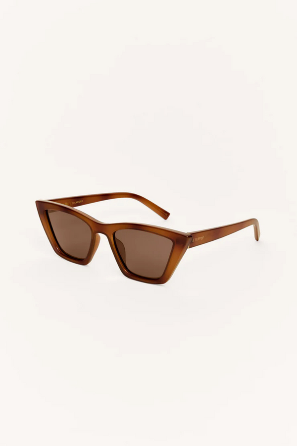 Z SUPPLY - VILLA POLARIZED SUNGLASSES TORTOISE BROWN