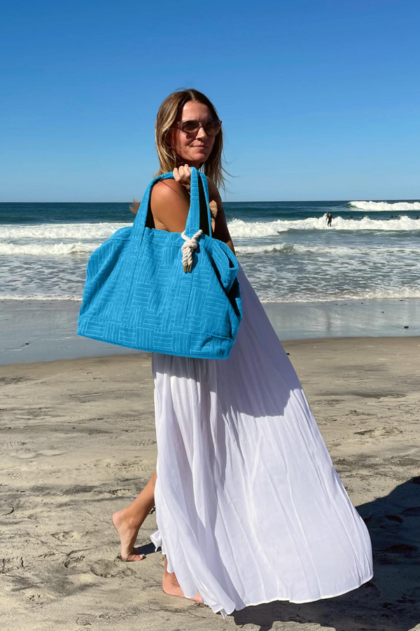 BETTE - AZURE TERRY WEEKENDER SET