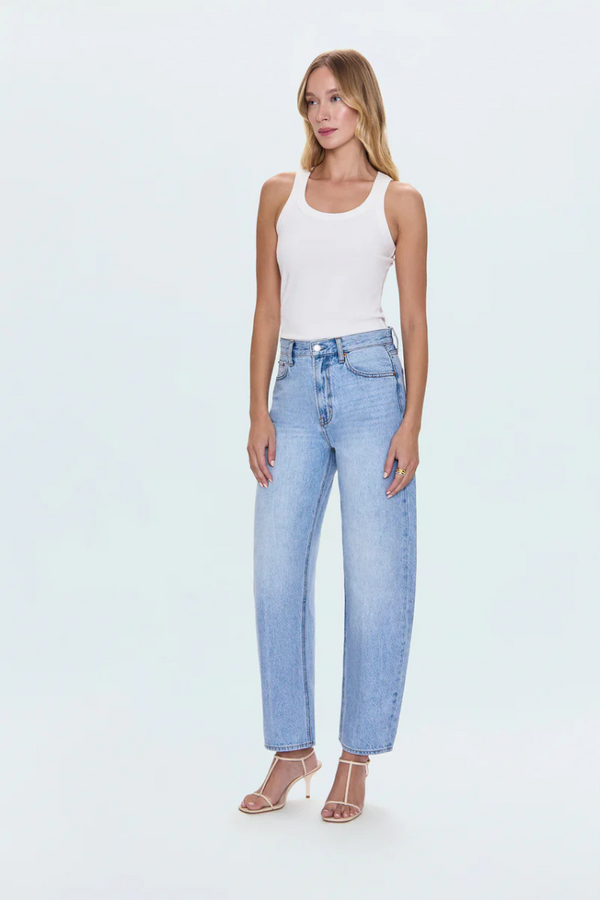 PISTOLA - WES HIGH RISE BARREL JEAN GAZE