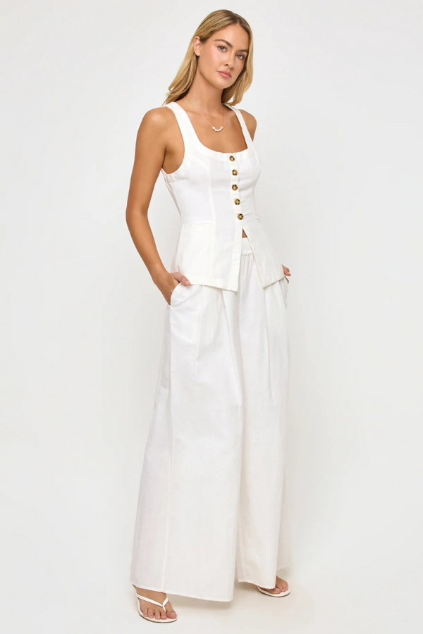 LSPACE - PALMA PANT WHITE