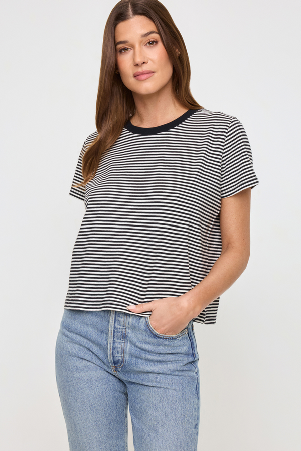 LSPACE - ALL DAY TOP BLACK CREAM
