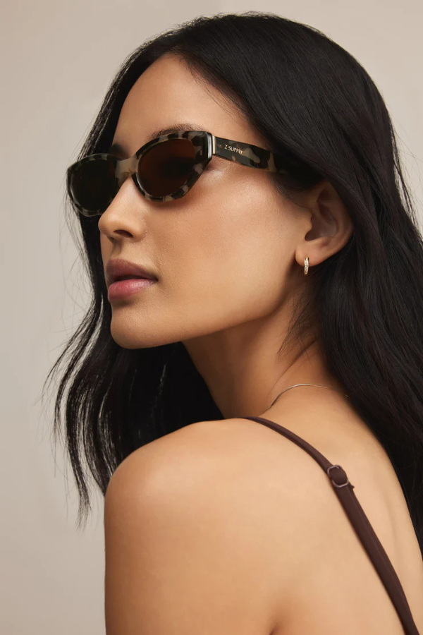 Z SUPPLY - HEATWAVE POLARIZED SUNGLASSES BROWN TORTOISE