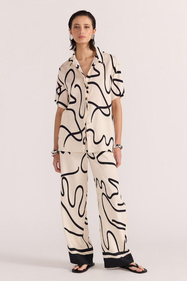 STAPLE THE LABEL - ZENITH RESORT SHIRT ABSTRACT