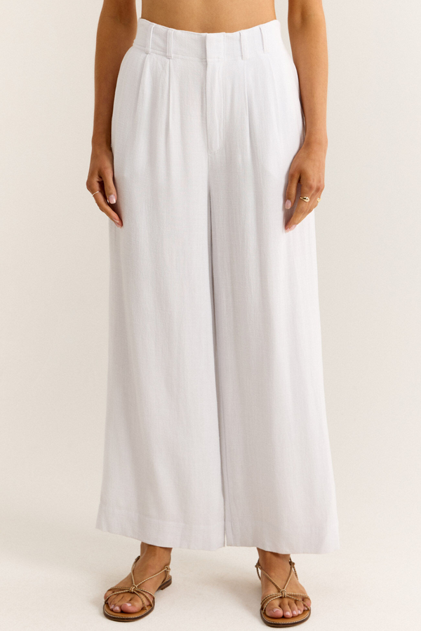 Z SUPPLY - FARAH LINEN PANT WHITE