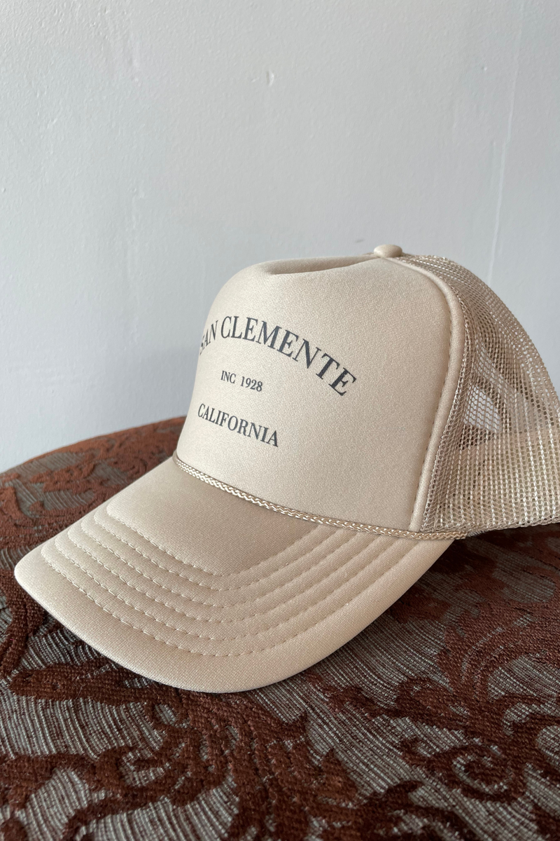 NOT FROM MALIBU - SAN CLEMENTE TRUCKER HAT KHAKI