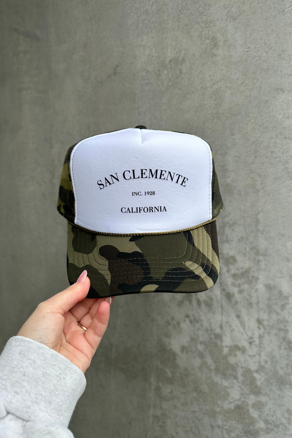 NFM - HOMETOWN TRUCKER HAT SAN CLEMENTE CAMO SPLIT