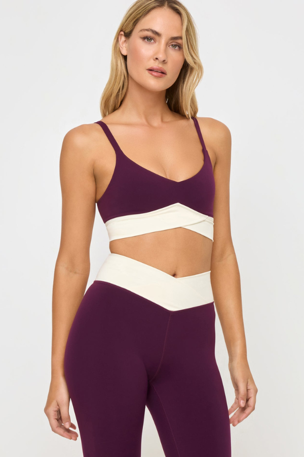 LSPACE - UNMATCHED BRA PLUM CREAM
