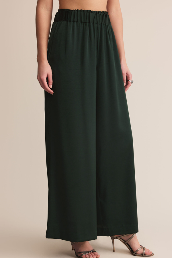Z SUPPLY - ISOLDE SATIN PANT GARLAND GREEN