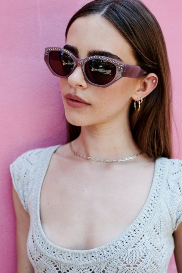 I-SEA - BLACK DIAMOND SUNGLASSES DUSTY ROSE