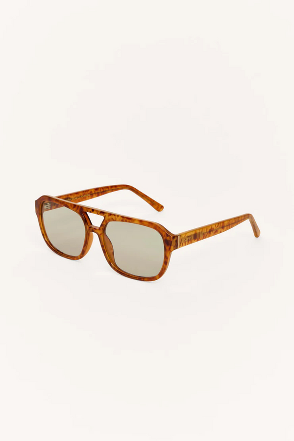 Z SUPPLY - AFTER HOUR SUNGLASSES TORT LIGHT GREY
