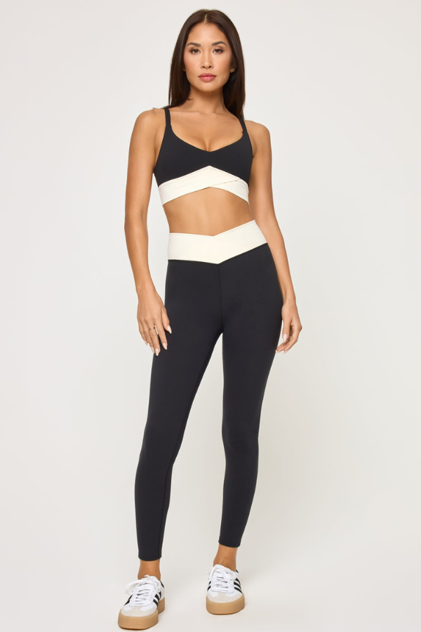 LSPACE - UNMATCHED LEGGING BLACK CREAM