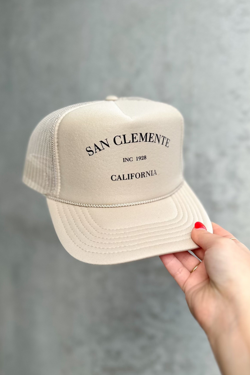 NOT FROM MALIBU - SAN CLEMENTE TRUCKER HAT KHAKI