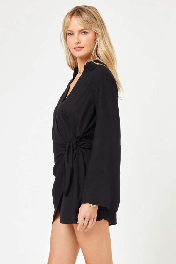 LSPACE - LAS PALMAS DRESS BLACK