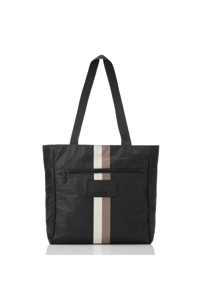 ALOHA COLLECTION - GO-TO TOTE LE VOYAGEUR CAFE ON BLACK