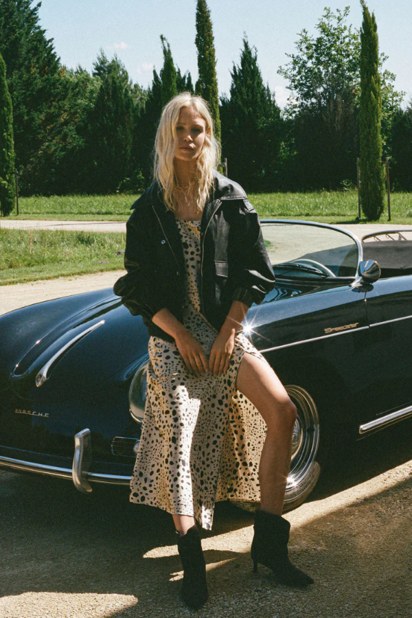 Z SUPPLY - IDOLS FAUX LEATHER BOMBER JACKET BLACK