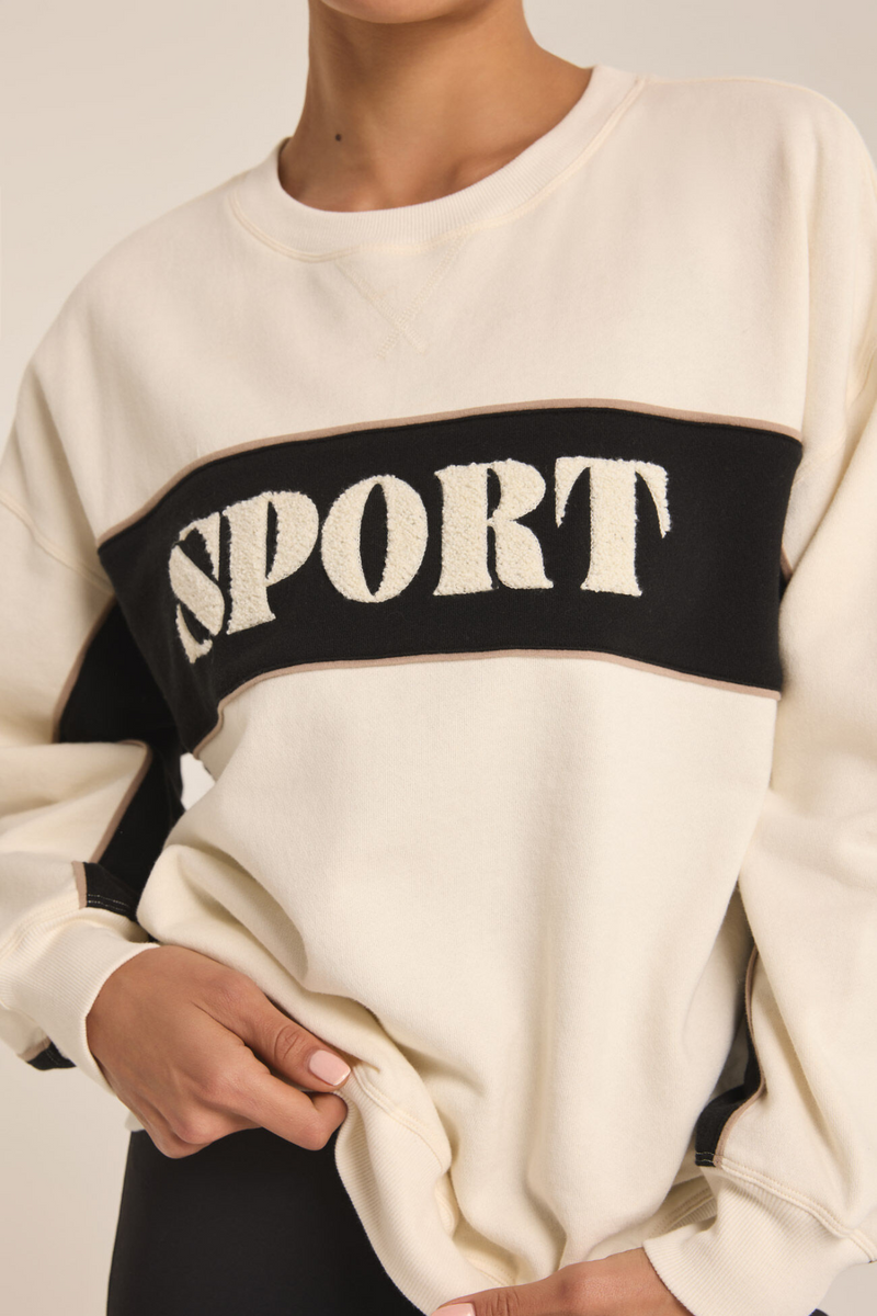 Z SUPPLY - SPORT SWEATSHIRT SANDSTONE