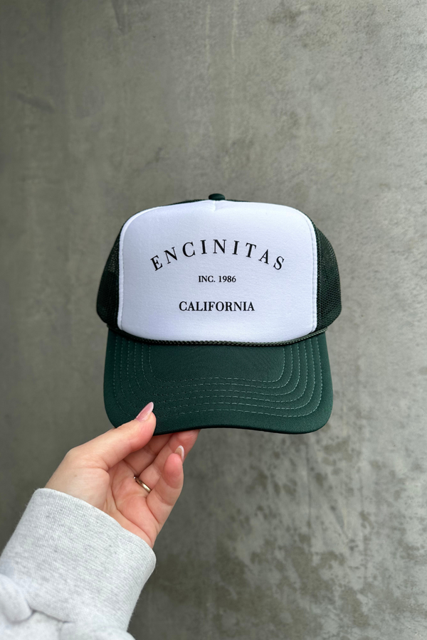 NFM - HOMETOWN TRUCKER HAT ENCINITAS EMERALD