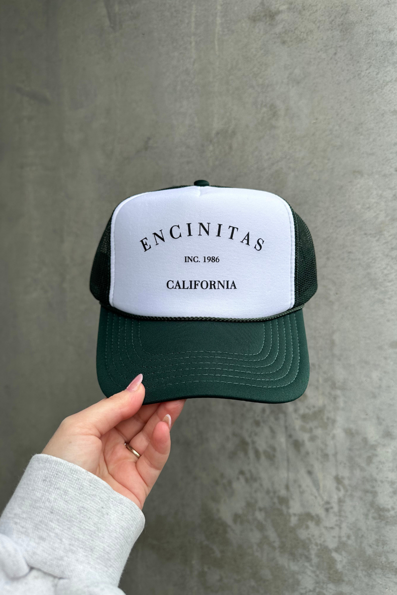 NFM - HOMETOWN TRUCKER HAT ENCINITAS EMERALD