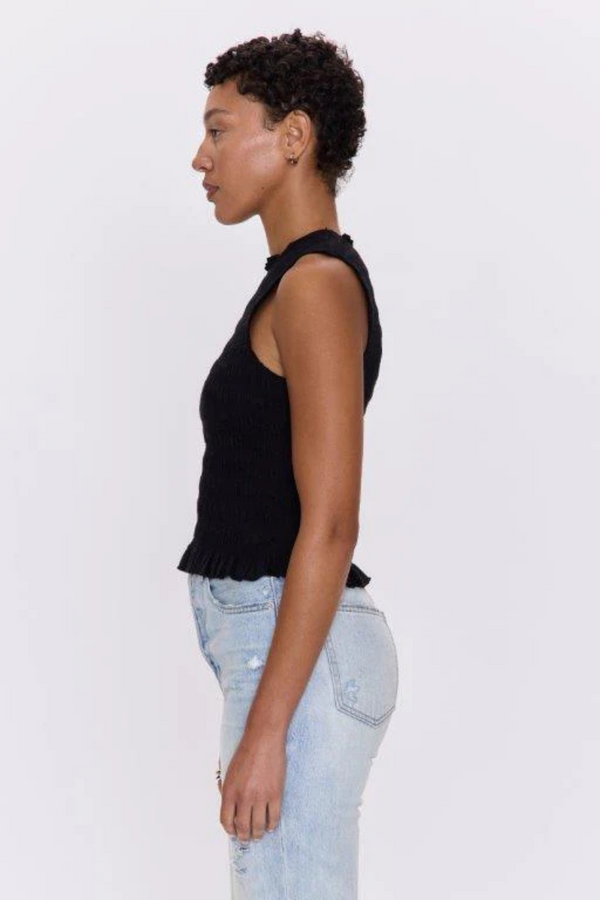 PISTOLA - PHOEBE SMOCKED TANK NOIR