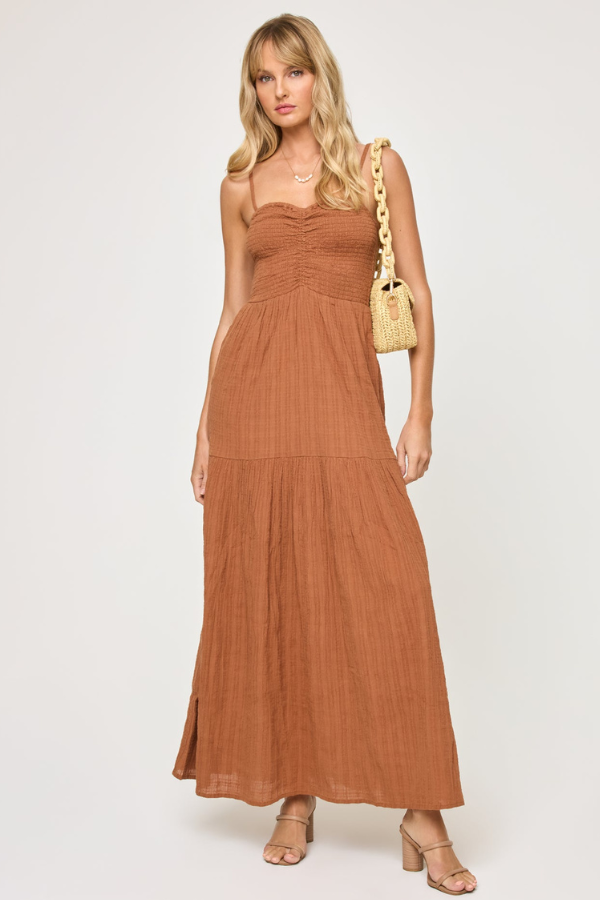 LSPACE - MALLORCA DRESS BROWN SUGAR