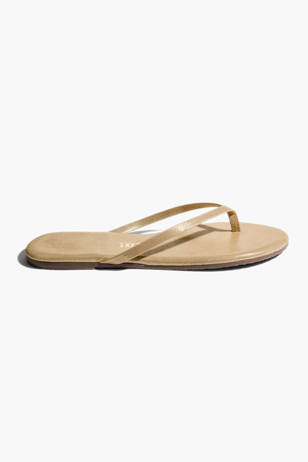 Tkees Lily Tkees Metallic Flip Flops Square Toe Lily Mirror Gold
